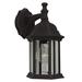 Beachcrest Home™ Coso 1-Light Outdoor Wall Lantern Metal in Black | 12.13 H x 6.5 W x 7.75 D in | Wayfair BKWT2170 41779359