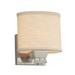 Brayden Studio® Kenyon 1-Light Armed Sconce, Linen in Gray/White/Brown | 7.5 H x 6.5 W x 6.5 D in | Wayfair 99AE135ED16C495287707833EAB057F8