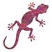 Bay Isle Home™ Gecko Wall Décor Metal in Pink | 23 H x 12 W x 1 D in | Wayfair F1CECB802B874F66B63DB0A525CD4789