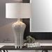 Brayden Studio® Neubauer 34" Table Lamp Ceramic/Metal in Gray | 34 H x 7.5 W x 7.5 D in | Wayfair BYST2740 40463626