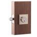 Copper Creek Mid Century Modern Style Contemporary Single Cylinder Deadbolt Steel in Gray | 2.5 H x 2.5 W x 1 D in | Wayfair DBS2410SS