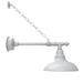 Longshore Tides Adesh LED Outdoor Barn Light Metal in White | 18 H x 12 W x 27 D in | Wayfair 938640B8760E405C95D1AC6E5A3D7799