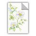 Charlton Home® Reinhard Floral Delight V Removable Wall Decal Vinyl in Green/White | 8 H x 12 W in | Wayfair 95972D77163643F5921DB4487731BB23