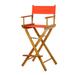 Casual Home Folding Director Chair w/ Canvas Solid Wood in Orange | 45.5 H x 23 W x 19 D in | Wayfair CHFL1215 33418057