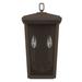 Charlton Home® Maghull 2 - Bulb Outdoor Wall Lantern Glass/Metal in Brown | 17.75 H x 9 W x 6.75 D in | Wayfair 5BEB0C8CF739464EA1BF0BE5D0D0D7F1