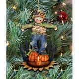 The Holiday Aisle® No Crows Scarecrow Wooden Hanging Ornament Wood in Brown | 5 H x 3 W x 0.5 D in | Wayfair 857537B6EBA9428D9E86848D80D89879