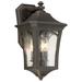 Darby Home Co Coyan Oil Rubbbed Bronze 3 - Bulb Seeded Glass Outdoor Wall Lantern Aluminum/Glass/Metal in Brown/Gray | Wayfair DBHM3537 41505626