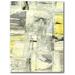 Courtside Market Zest II Painting Print on Wrapped Canvas in Gray/Yellow | 24 H x 12 W x 1.5 D in | Wayfair WEB-YG159