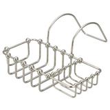 dCOR design Loraine Shower Basket Brass/Metal in Gray | 4.25 H x 8.5 W x 9 D in | Wayfair DCRN3692 32608872