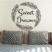 Decal House Sweet Dreams Quote Wall Decal Vinyl in Black | 22 H x 23 W in | Wayfair s80Black