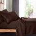 Clara Clark Setaluna Premier Sheet Set Microfiber/Polyester/Silk/Satin in Brown | King | Wayfair wafair_satlun_sht_king-sienna