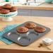 Chicago Metallic Muffin/Cupcake Pan, Standard, Grey Steel in Gray | 0.5 H x 11.1 W in | Wayfair 16640