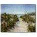 Courtside Market 'Seagrass & Sand' Painting Print on Wrapped Canvas in Blue/Green | 16 H x 20 W x 1.5 D in | Wayfair WEB-NW139