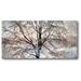 Courtside Market 'Trees' Graphic Art on Wrapped Canvas in Brown/White | 12 H x 24 W x 1.5 D in | Wayfair WEB-SC343