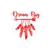 Decal House Dream Big Feather Arrow Wall Decal Vinyl in Red | 22 H x 22 W in | Wayfair f66red