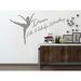 Harriet Bee Dever Dance Like Nobody's Watching Studio Dancer Dancing Wall Decal Vinyl/Plastic | 22 H x 38 W x 0.1 D in | Wayfair