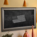 Lark Manor™ Chalkboard Manufactured Wood in Black/Brown | 42 H x 48 W x 1 D in | Wayfair DRBC8956 33966231