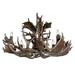 Loon Peak® Prather Fallow 12-Light Unique/Statement Chandelier, Crystal in Black/Brown | 24" H x 45" W x 45" D | Wayfair