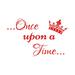 Decal House Once Upon a Time Wall Decal Vinyl in Red | 22 H x 35 W in | Wayfair f57red