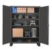 Durham Manufacturing 78" H x 48" W x 24" D Extra Heavy Duty Welded 12 Gauge Steel Lockable Storage Cabinet in Gray | 78 H x 48 W x 24 D in | Wayfair