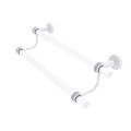 Allied Brass Pacific Beach Double Wall Mounted Towel Bar Plastic in White | 7.785 H x 5.3 D in | Wayfair PB-72D-30-WHM