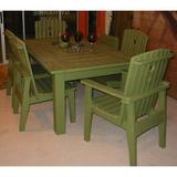 Darby Home Co Milford Dining Table Wood in Blue | 29.25 H x 69 W x 42 D in | Outdoor Dining | Wayfair DRBC3764 31946407