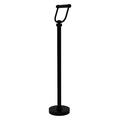 Allied Brass Free Standing Toilet Tissue Holder w/ Groovy Detail Metal in Black | 26 H x 6 W x 5.5 D in | Wayfair TS-25G-BKM