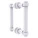 Allied Brass Contemporary 6" Back to Back Shower Door Pull, Glass in White | 1.7 H x 8.3 W x 6.7 D in | Wayfair 404-6BB-WHM