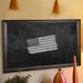 Darby Home Co Wall Mounted Chalkboard Wood/Manufactured Wood in Black/Brown | 52 H x 52 W x 1 D in | Wayfair DRBC8953 33966061