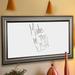 Darby Home Co Wall Mounted Dry Erase Board Manufactured Wood in Black/Brown/White | 42 H x 102 W x 1 D in | Wayfair DRBC8954 33966130