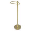 Allied Brass Free Standing European Style Toilet Tissue Stand w/ Groovy Detail Metal | 26 H x 8 W x 6 D in | Wayfair TS-25EG-SBR