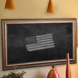 Darby Home Co Wall Mounted Chalkboard Manufactured Wood in Black/Brown | 42 H x 30 W x 1 D in | Wayfair DRBC8955 33966159