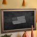 Darby Home Co Wall Mounted Chalkboard Manufactured Wood in White/Brown | 54 H x 36 W x 1 D in | Wayfair DRBC8955 33966165