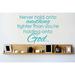 Design W/ Vinyl Never Hold Onto Anything Tighter Than You're Holding Onto God Wall Decal Vinyl in Blue | 22 H x 30 W in | Wayfair OMGA7811734