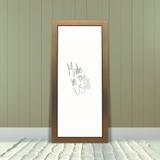 Darby Home Co Wall Mounted Dry Erase Board Manufactured Wood in White/Brown | 47 H x 17 W in | Wayfair DRBC3456 31742296