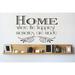 Design W/ Vinyl Home is Where Love Resides, Memories Are Created, Friends Are Welcome & Laughter Wall Decal Vinyl in Black | 10 H x 20 W in | Wayfair