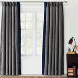 Eastern Accents Arthur Fabric Room Darkening Pinch Pleat Single Curtain Panel Metal | 108 H in | Wayfair CRC-392D