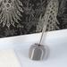 Evideco PISE Free standing Toilet Brush & Holder Set Dolomite & Stainless Steel Ceramic | 14.7 H x 6 W x 6 D in | Wayfair 6631180