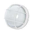 Efficient Lighting Outdoor Outdoor Bulkhead Light Metal in White | 9.5 H x 9.5 W x 5 D in | Wayfair EL-120L-123-W