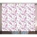 Ebern Designs Peyton Graphic Print & Text Semi-Sheer Rod Pocket Curtain Panels Polyester in Brown | 90 H in | Wayfair EBND3006 39183669