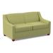 Edgecombe Furniture Phillips 68" Square Arm Loveseat w/ Reversible Cushions Polyester in Red | 34.5 H x 68 W x 36 D in | Wayfair 21954NRIDMEA03