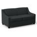 Edgecombe Furniture Phillips 68" Square Arm Loveseat w/ Reversible Cushions Polyester in Indigo | 34.5 H x 68 W x 36 D in | Wayfair 21954NRIDMID02