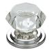 Emtek Old Town 1 3/4" Diameter Mushroom Knob Crystal & Glass/Metal in Gray | Wayfair 86028US26