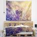 East Urban Home Polyester Floral Butterfly & Flowers Tapestry w/ Hanging Accessories Included Polyester in Brown/Gray | 78 H x 92 W in | Wayfair