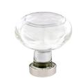 Emtek Oversized 1 1/4" Diameter Mushroom Knob Crystal & Glass in Gray | 1.5 D in | Wayfair 86399US26