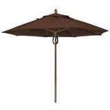 Fiberbuilt Prestige 9' Market Umbrella Metal in Brown | Wayfair 9MPPCB-4621