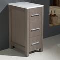 Ebern Designs Jolie 12" W x 28.13" H x 17.75" D Free-Standing Bathroom Linen Storage Cabinet Manufactured Wood in Gray | Wayfair