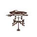 EZ Vane Inc C3 Corvette Weathervane Metal/Steel in Brown/Gray | 28 H x 21 W x 9 D in | Wayfair Car-C3 Corvette Weathervane - Deck Mount