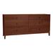 Copeland Furniture Mansfield 6 Drawer 66.13" W Solid Wood Dresser Wood in Red | 31.25 H x 66.13 W x 18 D in | Wayfair 2-MAN-61-33