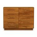 Copeland Furniture Moduluxe 10 Drawer Double Dresser Wood in Brown/Red | 49.5 H x 66.13 W x 18 D in | Wayfair 2-MOD-92-23
